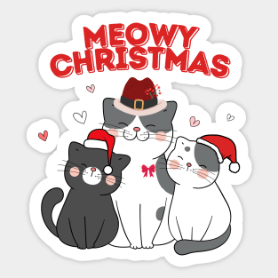 MEOW CHRISTMAS Sticker